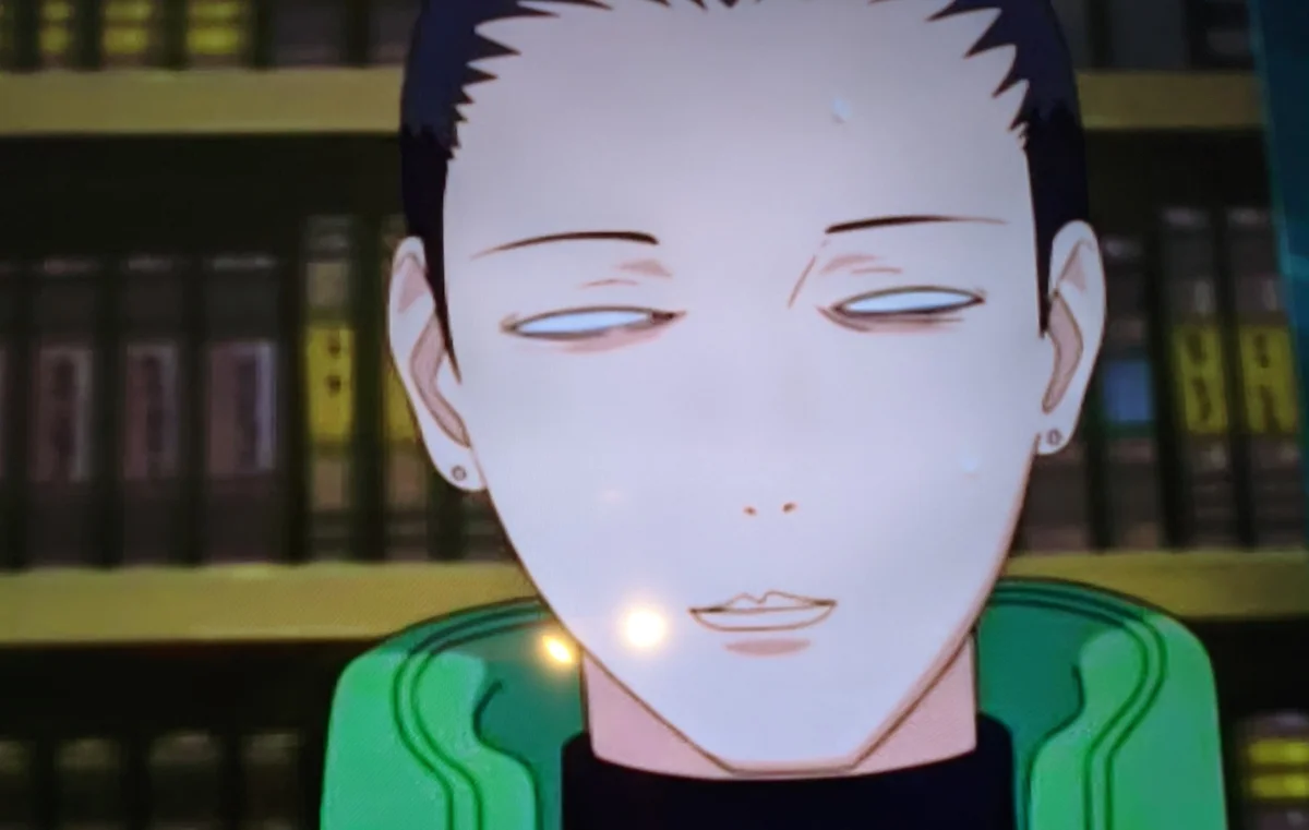 Shikamaru, le visage éclairé par la lueur d'un écran dans le noir : moi à 2 h du matin, en train de ranger mon 47e prompt miracle dans prompts-utiles-final-v3