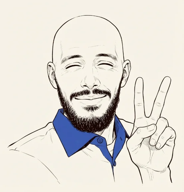Portrait dessiné d'Azdine